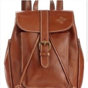 Patricia Nash Aberdeen Leather Backpack Tan